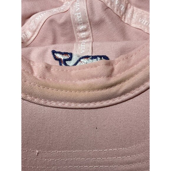 Vineyard Vines Hat Adult USA Flag Whale Logo Strap Back Baseball Cap OSFA Pink - Picture 7 of 8
